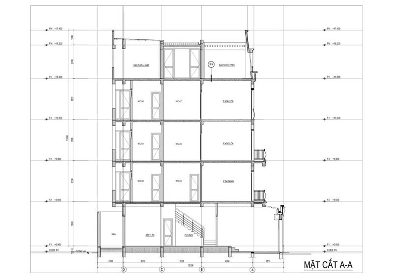 Thiết kế nhà 4 tầng liền kề V5 V6