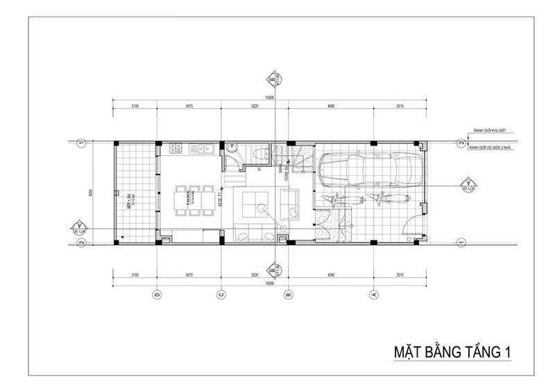 Thiết kế nhà 4 tầng liền kề V5 V6