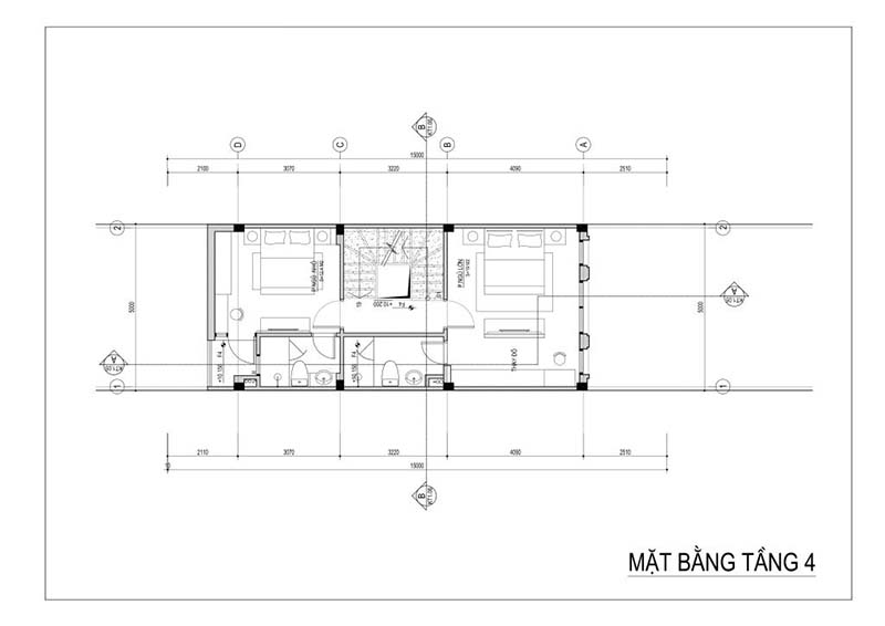 Thiết kế nhà 4 tầng liền kề V5 V6