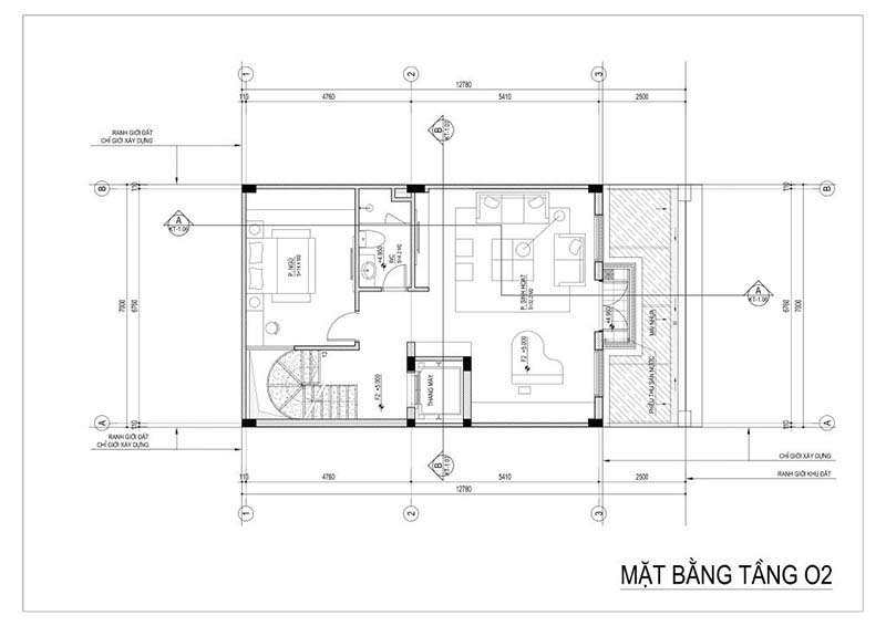 thiết kế nhà 5 tầng liền kề V5 V6 Văn Phú - Nhà phố thương mại The Victoria