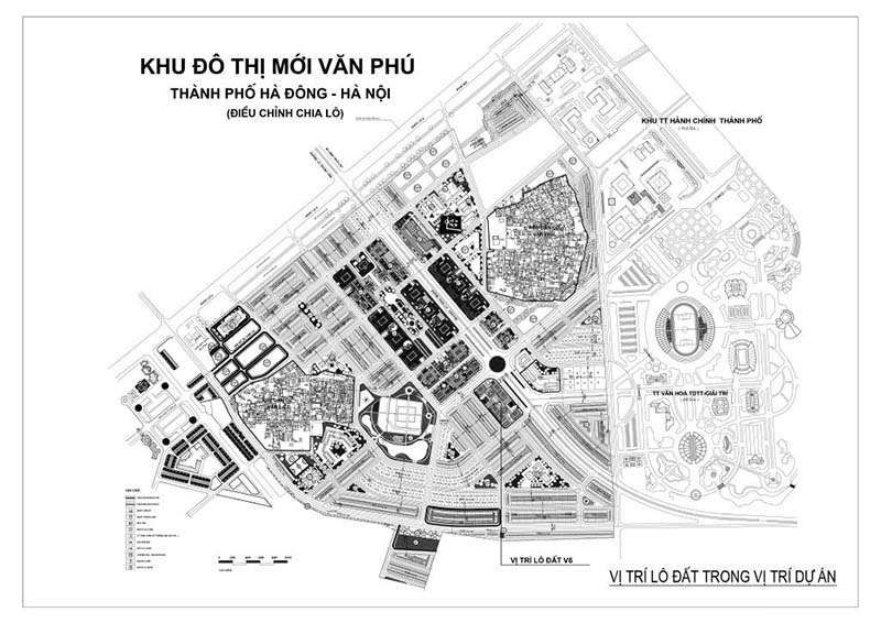 thiết kế nhà 6 tầng liền kề V5 V6 Văn Phú - Nhà phố thương mại The Victoria