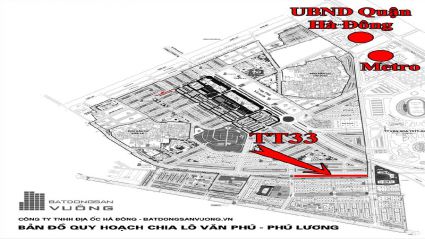 Bán Liền kề phân khu LKCVP lô TT33, mặt đường 24m, hướng nhà Bắc, Khu đô thị Văn Phú [#H1414.1216]