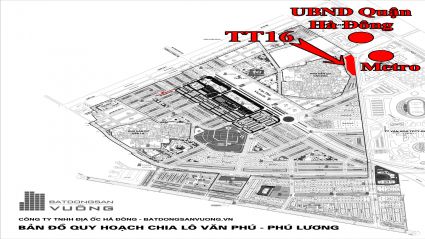 Cho thuê Liền kề phân khu LKCVP lô TT16, mặt đường 24m, nhà hướng Đông, Khu đô thị Văn Phú [#H1486.1267]