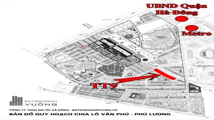 Bán Liền kề Văn Phú TT9 diện tích 93,81m2 mặt tiền 4,75m hướng Tây Nam đường 16,5m nhà xây thô cạnh trường Marie Curie , cho thuê và kinh doanh cực tốt #H5442.531